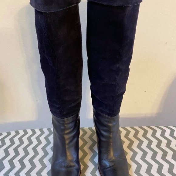 VERO CUGIO Leather/suede black boot. Size 7m - Picture 11 of 12